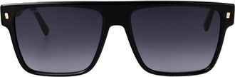 Dsquared2 D2 0222/S Zonnebril - Heren - Zonnebrillen - Zwart - 57 MM - Accessoires