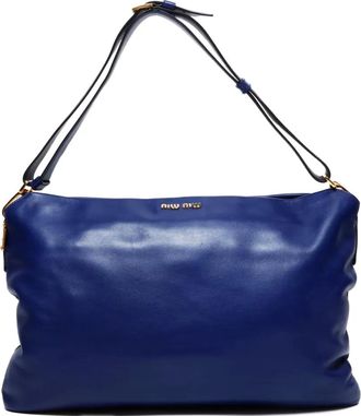Miu Miu Borsa a spalla in pelle anni 2010 - Blu