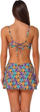 Sunsets Sporty Swim Skirt Bottoms in Trellis Blooms at Nordstrom, Size X-Small