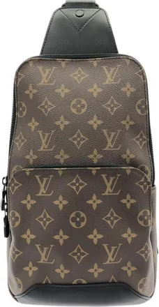 Louis Vuitton Monogram Macassar Marron Coated Canvas Shoulder Bag (Pre-Owned)