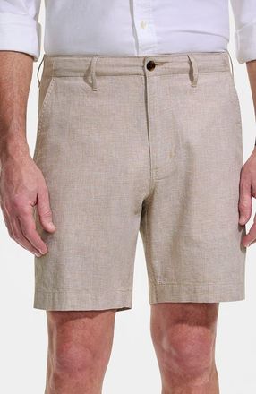 Lands End 7 Classic Fit Linen Blend Short in Pale Desert Tan at Nordstrom, Size 44 X 7