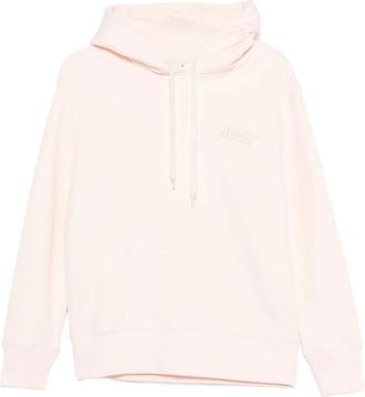 Autry Hoodies & sweatvesten, Dames, Roze, S, Katoen, Tonal Logo Hoodie