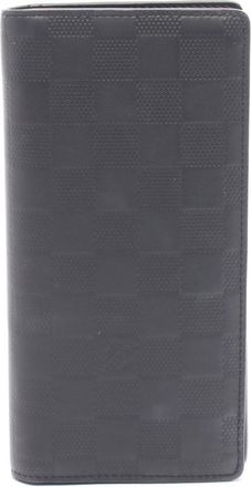 Louis Vuitton Black Infini Onyx Damier Infini Long Wallet (Bi-Fold) (Pre-Owned)