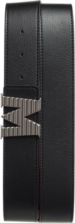 MCM M Logo Buckle Leather Belt in Black at Nordstrom Rack, Size 125