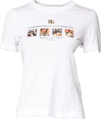 Dolce & Gabbana Tijger Graphic T-shirt Korte Mouw