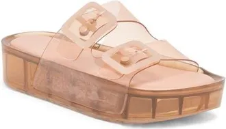 Dolce Vita Julio X Platform Sandal in Mocha Vinyl at Nordstrom, Size 10