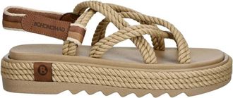 Bohonomad Bodrum Sandaal - Dames - Sandalen - Beige - 39 EU - Schoenen
