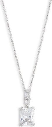 Nadri VIP Cubic Zirconia Pendant Necklace in Rhodium at Nordstrom Rack