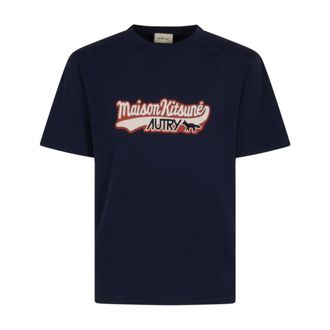 Autry T-Shirts, male, Blue, Size: M Casual Unisex T-Shirt Collection