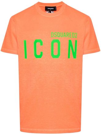 Dsquared2 Be Icon cotton T-shirt - men - Cotton - S - Orange