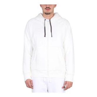 Diesel Heren, Sweatshirts & Hoodies, Wit, Maat: M Katoen