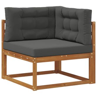 vidaXL Sof&aacute; Esquinero De Exterior Natural Vidaxl