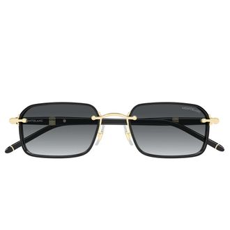 Montblanc Sunglasses Mb0483 S 001 Gold/Gray Gradient Men
