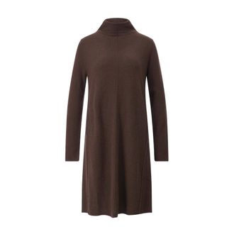 Allude Dames, Jurken, Bruin, Maat: XS