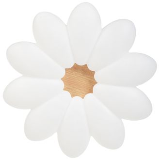 Beliani L&aacute;mpara De Techo Luces Led Integradas Forma De Flor Habitaci&oacute;n Infantil Blanco Tinau