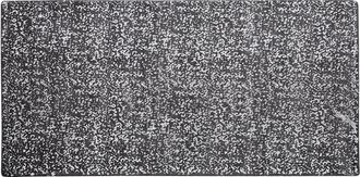 Beliani Beliani - Alfombra De Viscosa Gris Y Plateado 80 X 150 Cm Para Sal&oacute;n Esel