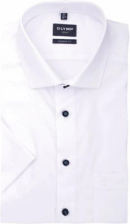 Olymp Olymp, Heren, Overhemden, Wit, Maat: 4XL