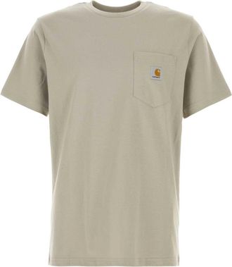 Carhartt Work in Progress Carhartt Wip Dove Grey Cotton S/S Pocket T Shirt