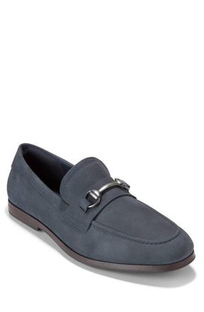 Cole Haan Wyeth Grand Bit Loafer in Navy Blazer Nubuck/natural at Nordstrom, Size 11.5