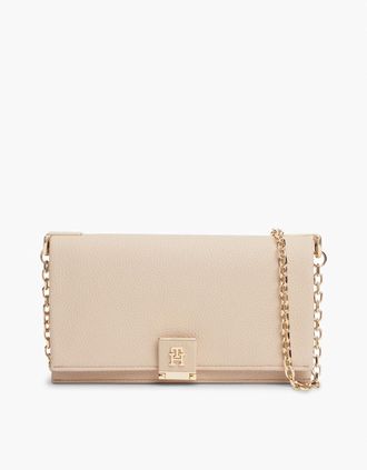 Tommy Hilfiger Womens Tommy Hilfiger TH Her Womens Chain Crossover Bag - Misty Blush - Tan - Size: ONE size