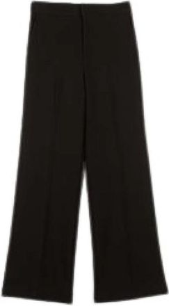 Twinset Wijde broek - Dames - Wijde Broeken - Zwart - S - Polyester - Broeken