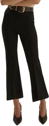 Favorite Daughter The Call Me Back Pintuck Kick Flare Pants in Black at Nordstrom, Size X-Small