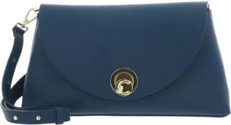 Coccinelle Rectangular Shoulder Bag With Gold Turn-Lock Closure