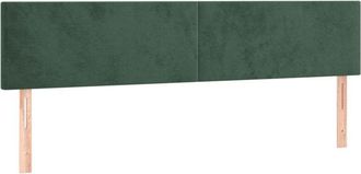 vidaXL Cabecero Con Led De Terciopelo Gris Oscuro 160x5x78/88 Cm Vidaxl