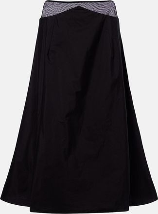 The Row Irella cotton poplin midi skirt
