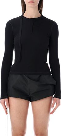 Diesel Black Solid Round Neck T-Shirt