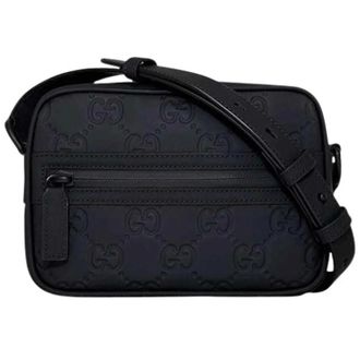 Gucci Pre-owned Vintage Schoudertas - Dames - Pre-owned - Zwart - Maat: ONE Size Leer