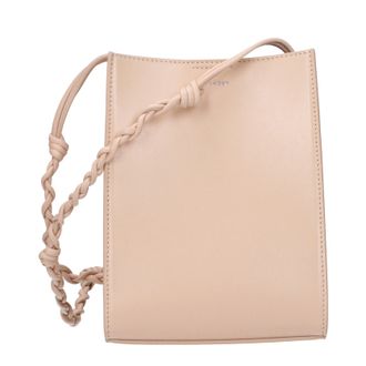 Jil Sander Tangle Umh&auml;ngetasche Damen Leder Rosa/Rose