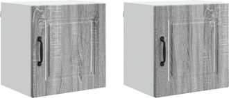 vidaXL Mueble De Cocina Con Estante 2 Pcs Gris Sonoma 40 X 31 X 40 Cm Vidaxl