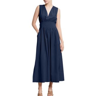 ottod'Ame Poplin Long Dress in Blue at Nordstrom, Size 44 It