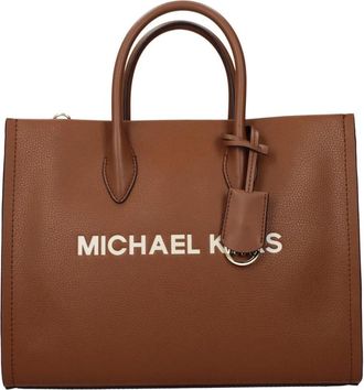 Michael Kors Premium Leren Handtas met Strak Design - Dames - Shoppers - Bruin - ONE Size - Leer - Tassen