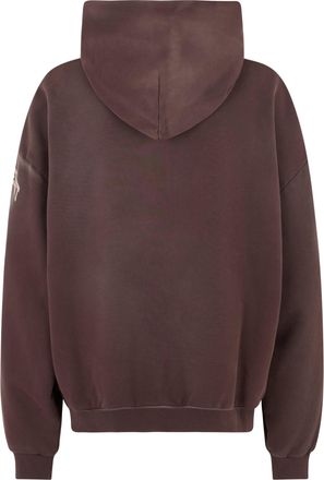 Represent Mens Hooded Sweatshirt Brown Print Cotton Jumpers Sweater