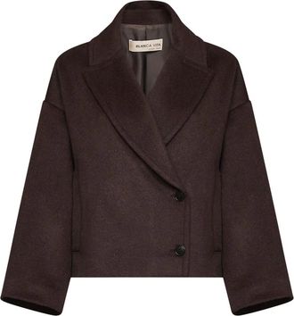 Blanca Vita Abrigo Colle 0434 - Coats - Mujer - Marr&oacute;n - S