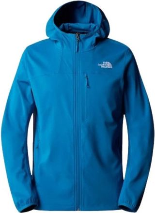 The North Face Nimble Softshell Hoodie - Heren - Outdoorjassen - Blauw - S - Polyester - Fitness