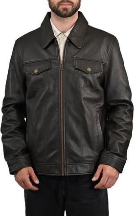 Frye Leather Jacket in Dark Brown at Nordstrom Rack, Size Xx-Large