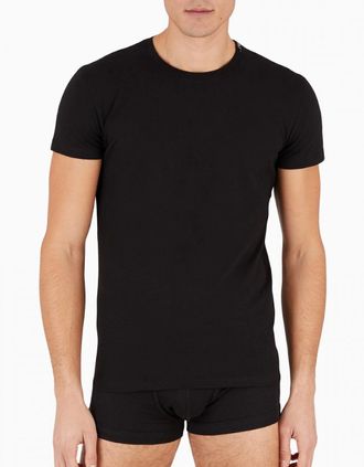 Emporio Armani Mens Emporio Armani Mens Crew Neck Loungewear T-Shirt 111035-4F531 - Black - Size: 38
