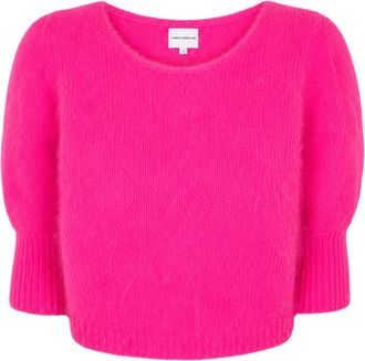 Americandreams Koa Alpaca Pullover - Dames - Ronde hals truien - Roze - M - Wol - Truien & Vesten
