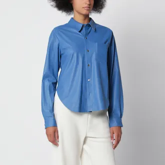 Auralee Camicia in pelle di vitello Royal blu
