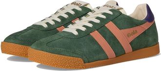 Gola Elan Womens Shoes Evergreen/Terracotta/Plum : 8.5 B - Medium, Suede