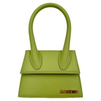Jacquemus Pre-owned Large Le Chiquito Handtas - Dames - Pre-owned - Groen - Maat: ONE Size Zijde