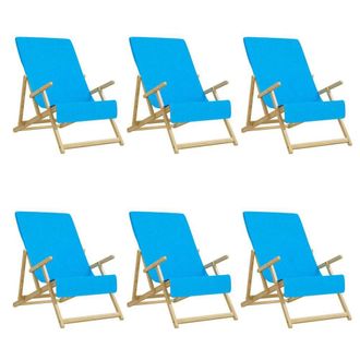 Berkfield Home Beach Towels 6 pcs Turquoise 60x135 cm Fabric 400 GSM