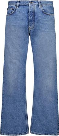 Off-white Relaxed Fit Jeans - Heren - Loose Fit Jeans - Blauw - W34 - Katoen - Jeans
