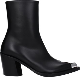 Alexander McQueen Alexander McQueen Mujeres s Botas de cuero negro