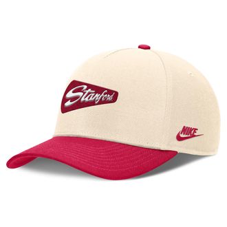 Nike Stanford Primetime Rise Academic Nike Mens Dri-FIT College Adjustable Hat in Brown | NC060GOLSVV-6QM
