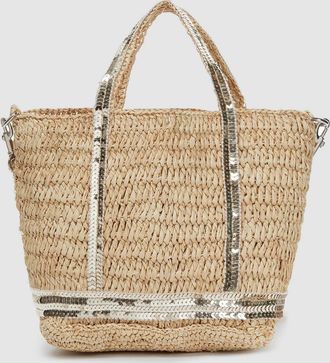 Vanessa Bruno Cabas Raphia XS Bandouli&egrave;re Dor&eacute;