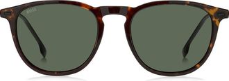 BOSS 52mm Round Sunglasses in Havana Matte Black at Nordstrom Rack